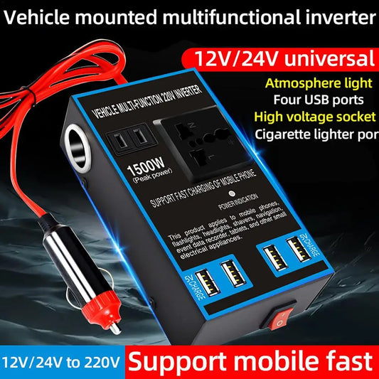 Car Power Inverter with USB Port + Free Shipping 