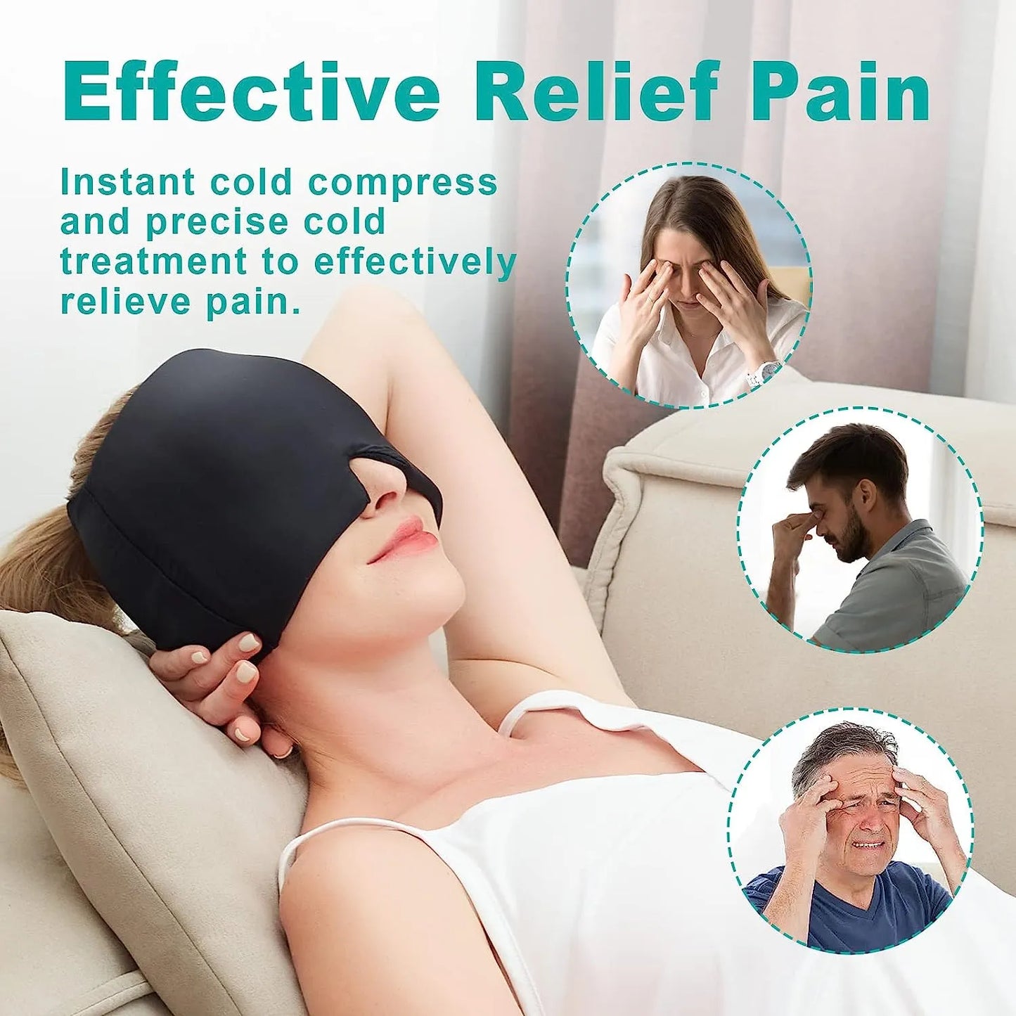 Gel Cap for Headache Relief + Free Shipping 