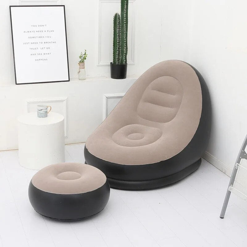 Sillon Inflable Con Reposa Pies