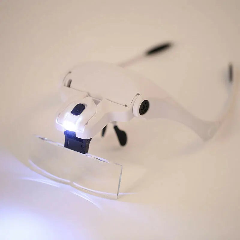 Magnifying Glasses With Interchangeable Lenses And Led Light + Free Shipping 