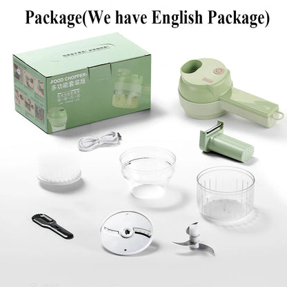 4 in 1 Electric Vegetable Chopper + Free Shipping 