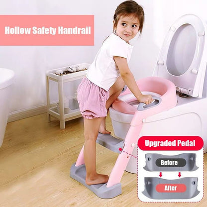 Adaptador De Inodoro Con Escalera Para Niños