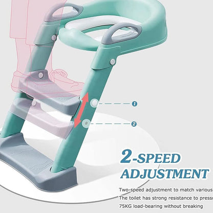 Adaptador De Inodoro Con Escalera Para Niños