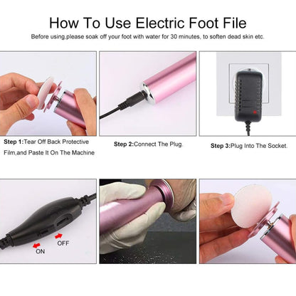 Electric Callus Remover with Sandpaper + Free Shipping 