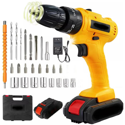 26V Cordless Hammer Drill Driver + Free Shipping