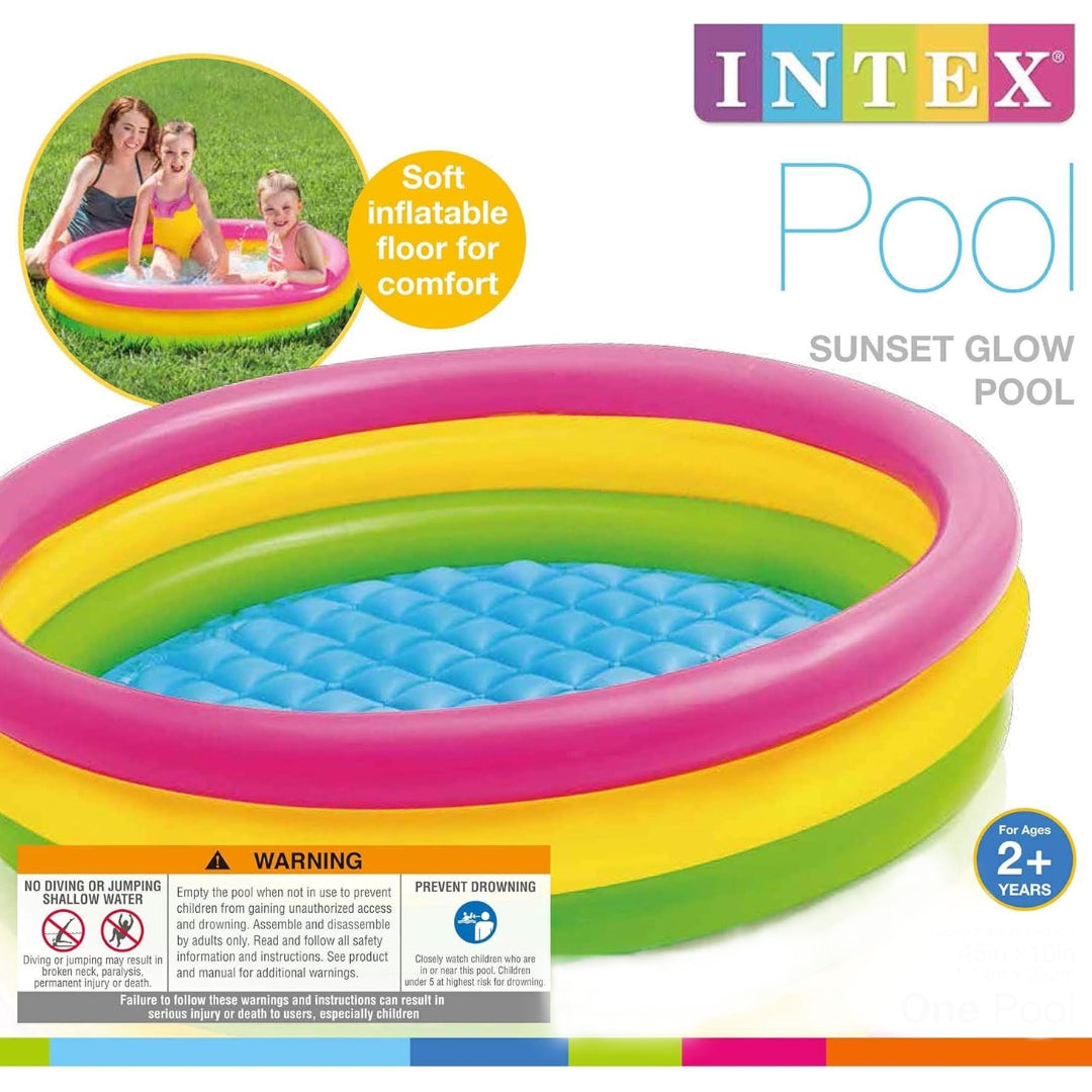 Piscina 3 Aros Colorida 147 X 33 Cm + Envio Gratis