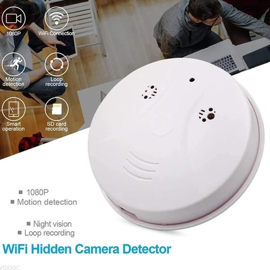 Cámara Oculta Detector De Humo Wifi 1080p Hd  + Envio Gratis