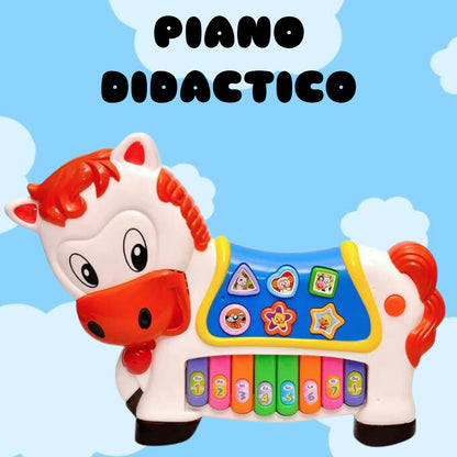 Piano Didactico Para Niños Con Forma De Caballo + Envio Gratis