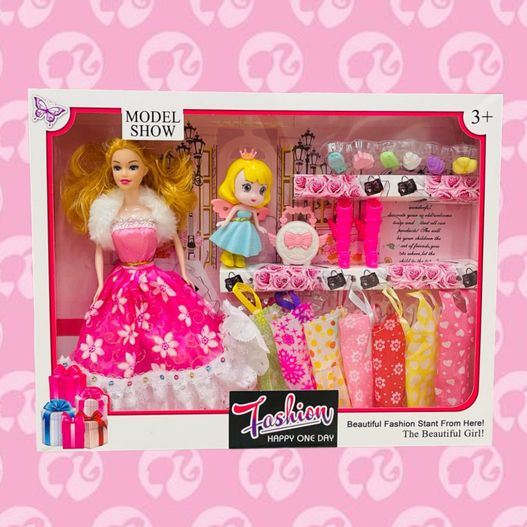 Kit De Baibie Fashionista Con Vestidos + Envio Gratis