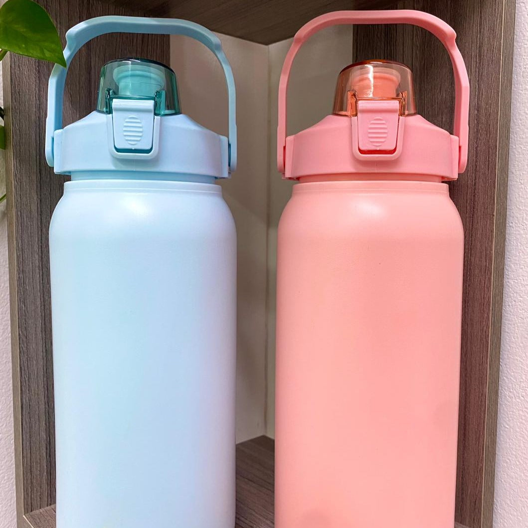 2 Liter Motivational Thermos Pastel Color + Free Shipping