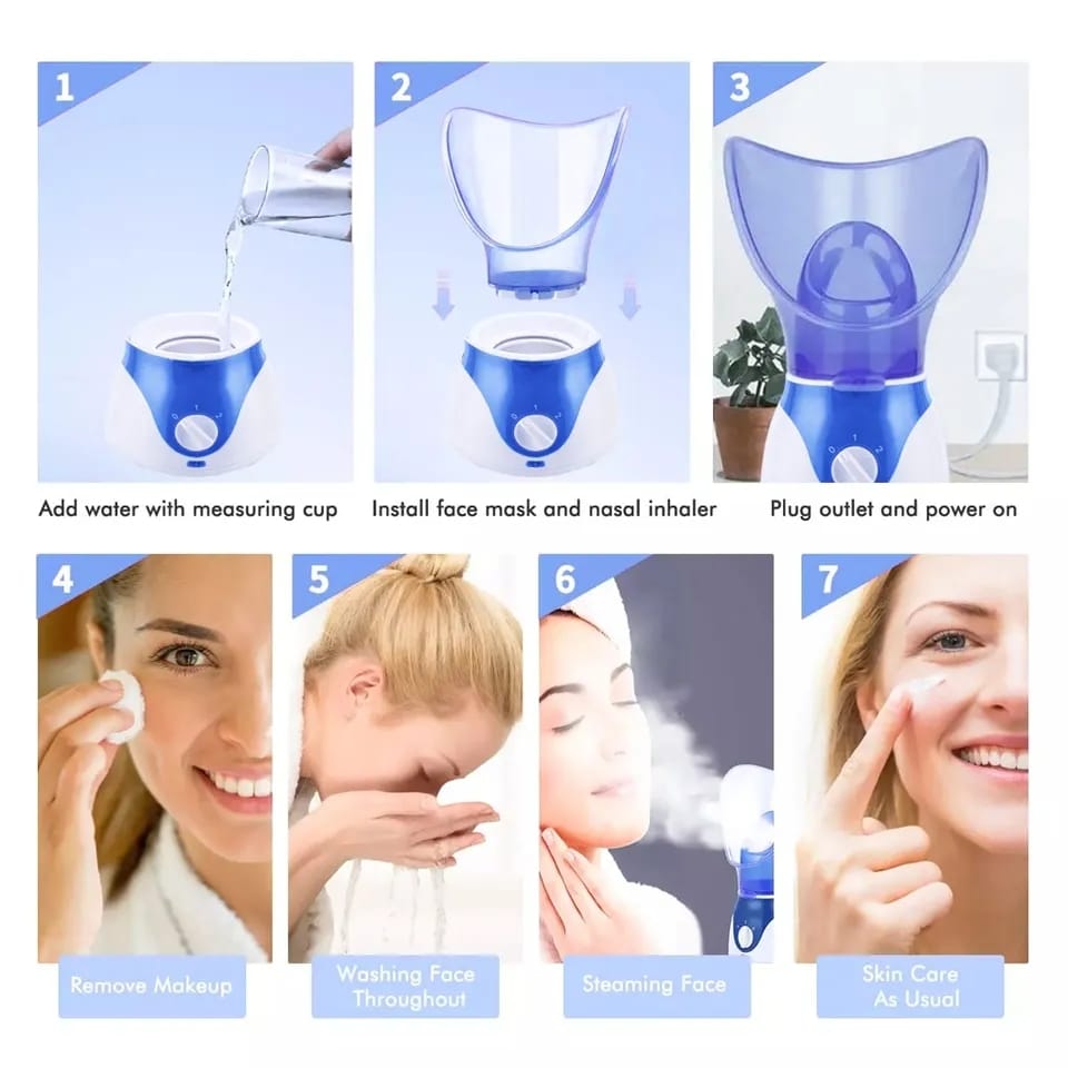 Facial Sauna Steamer Spa Pore Cleaner Blackheads + Free Shipping 