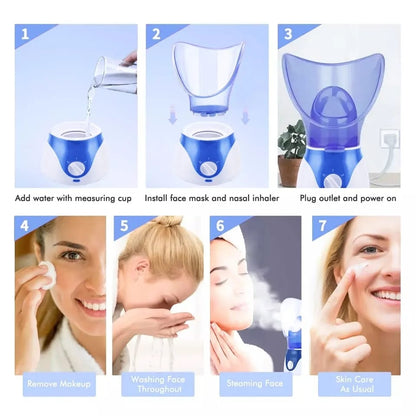 Facial Sauna Steamer Spa Pore Cleaner Blackheads + Free Shipping 