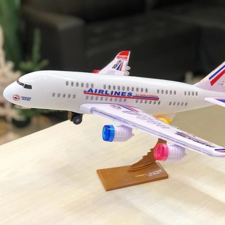 Airplane A330-300 Toy Plane With Light And Sound + Free Shipping 