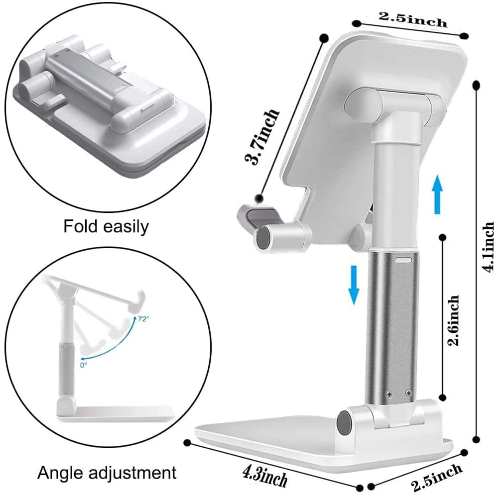 Retractable Tabletop Cell Phone Holder