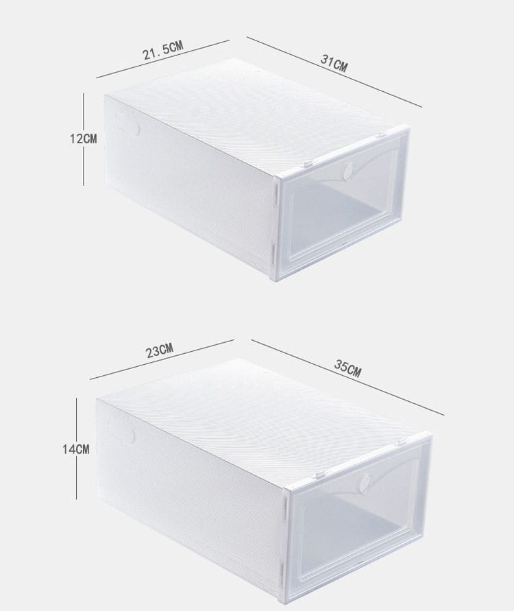 6 Cajas Organizador De Zapatos Apilable