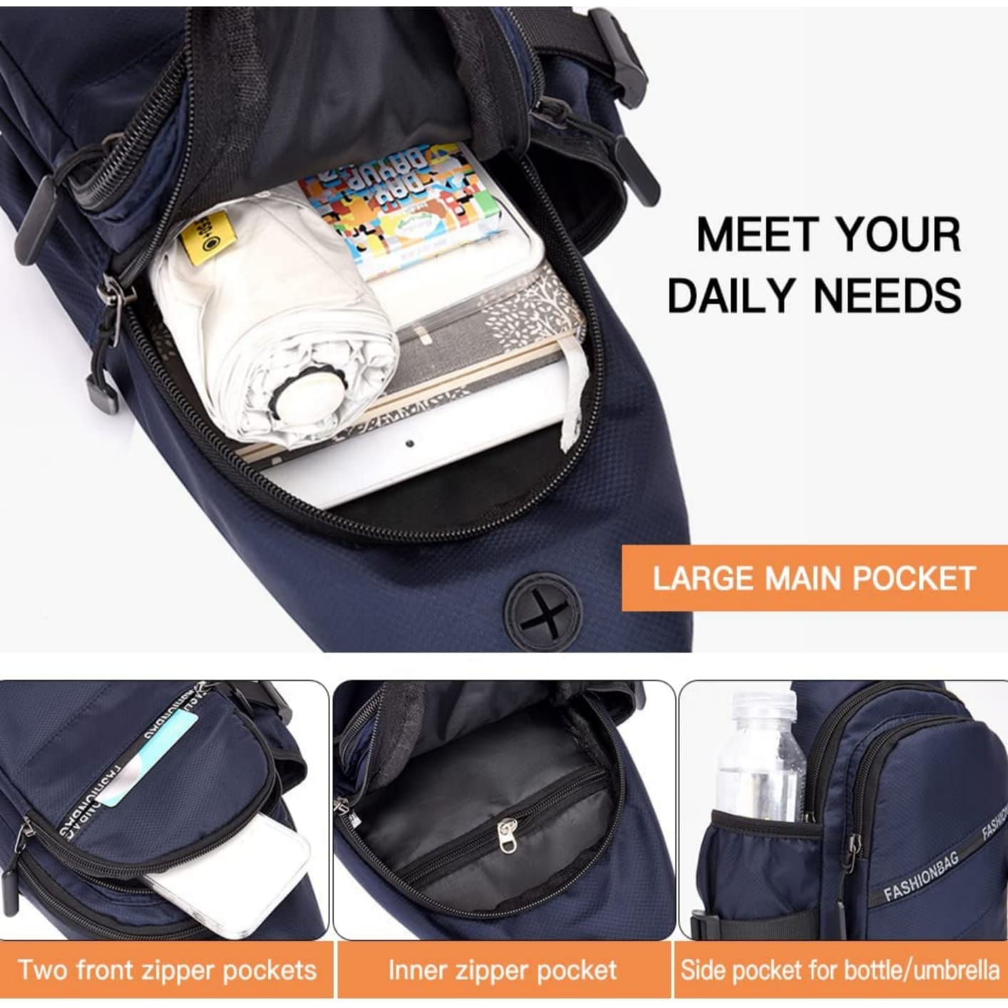 Mini Backpack With Bottle Holder For Men + Free Shipping 