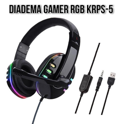 KRPS-5 Gamer Headband With RGB Light + Free Shipping 