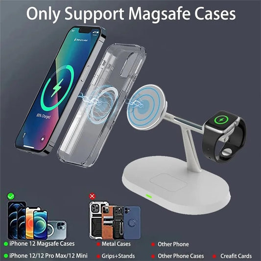 3 in 1 Magnetic Wireless Charger Stand + Free Shipping 