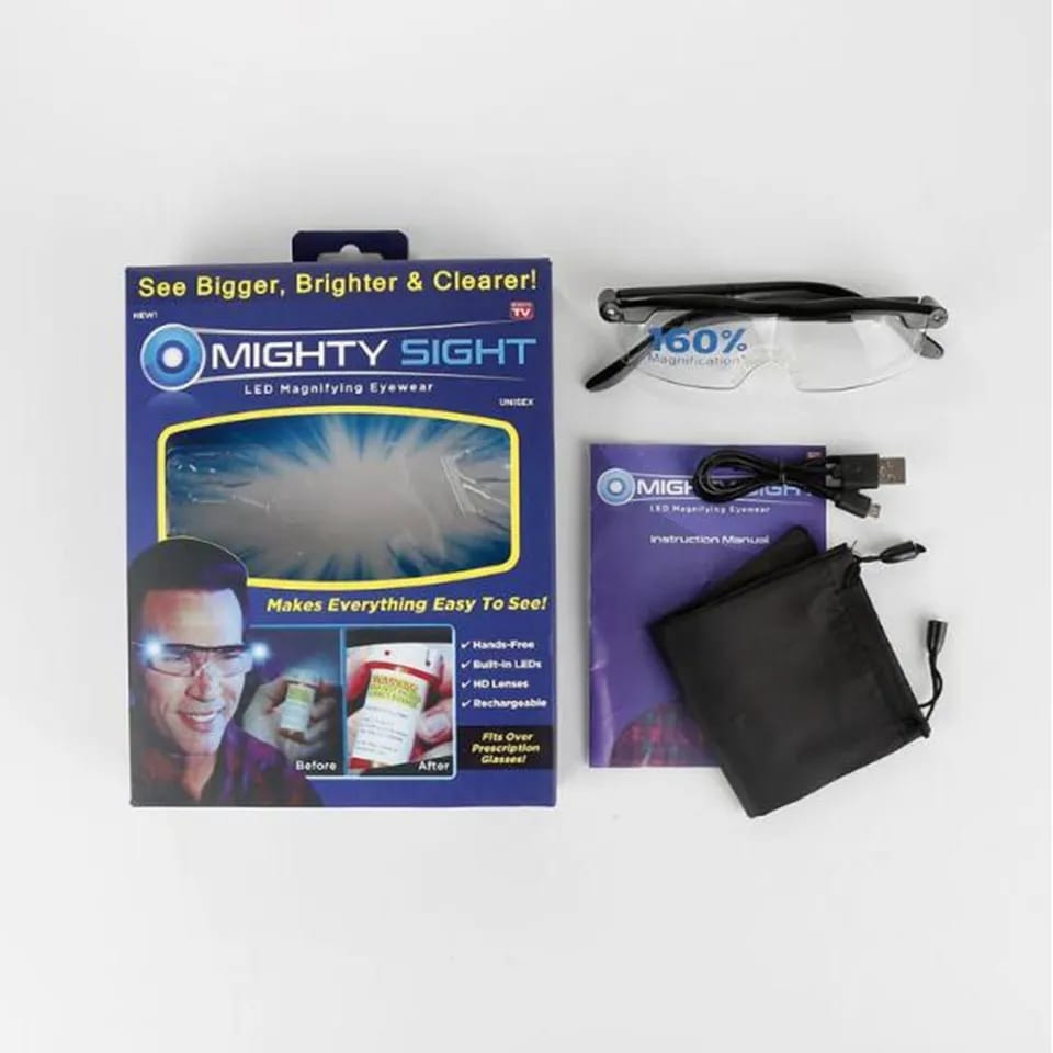 Magnifying Reading Glasses With Light + Free Shipping 