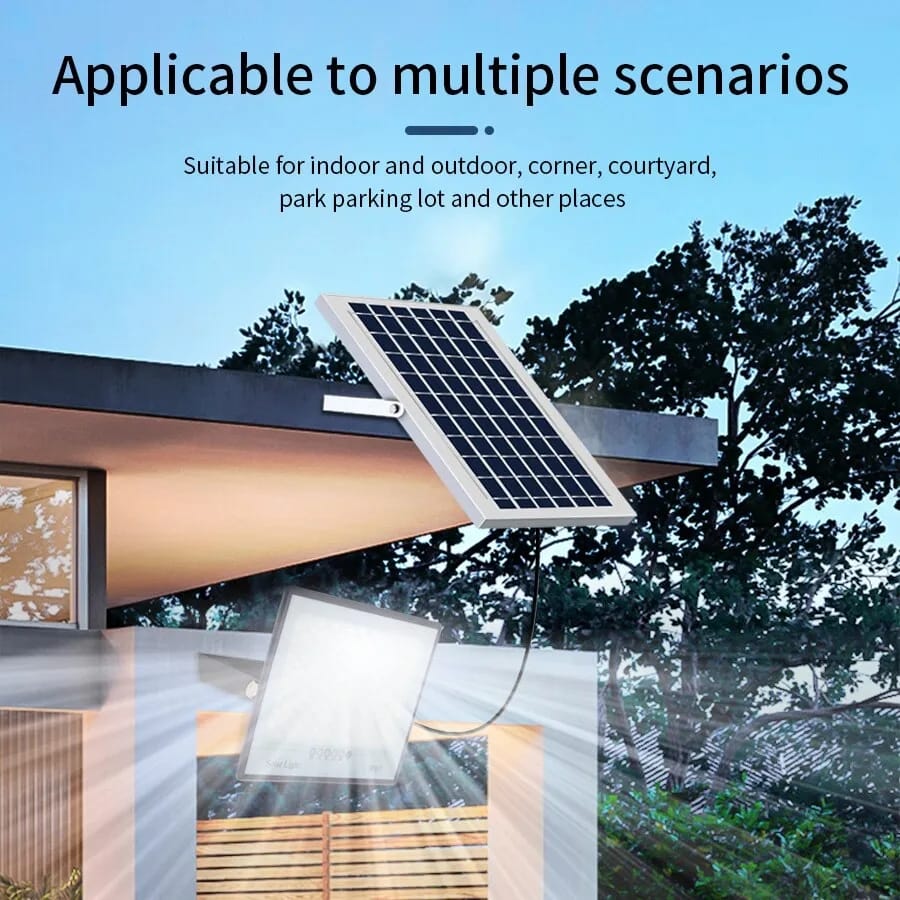 Reflector Led Con Panel Solar 200W + Envio Gratis