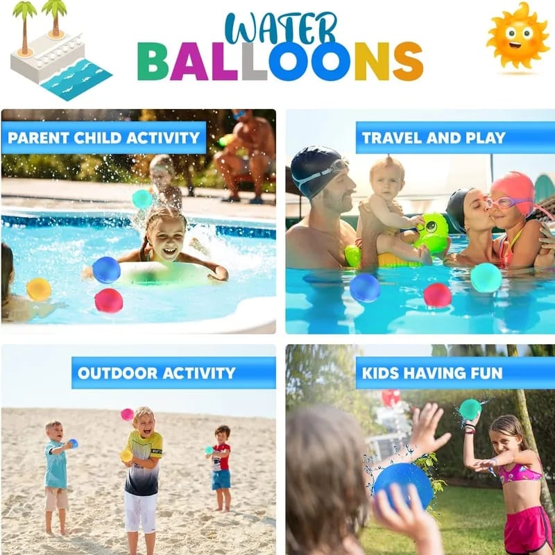 Pelota De Agua Reutilizables + Envio Gratis