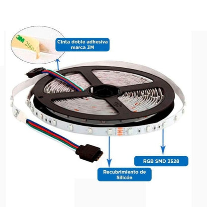 RGB LED Strip With Control 5M + Free Shipping