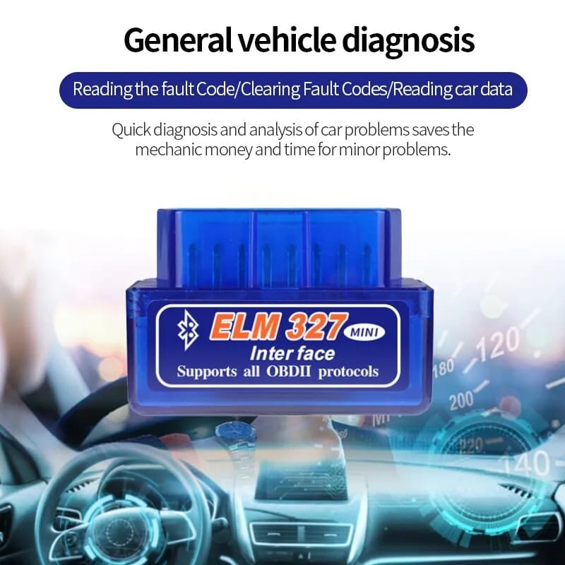 Elm327 OBD2 Bluetooth Automotive Scanner + Free Shipping 