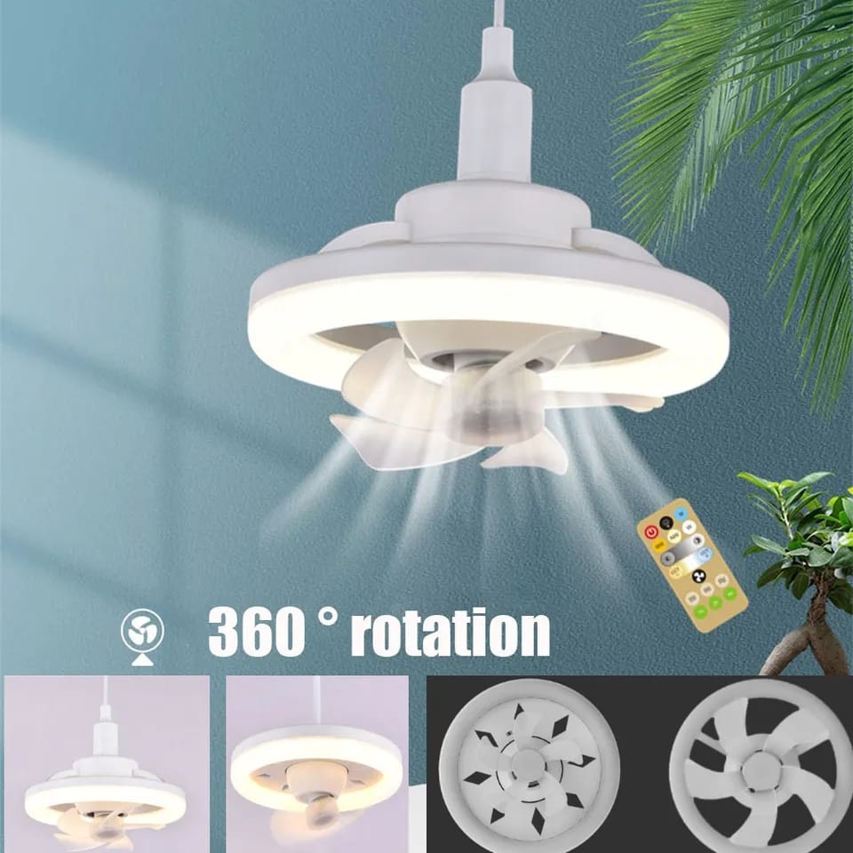 360 Rotating Ceiling Fan With Remote Control + Free Shipping 