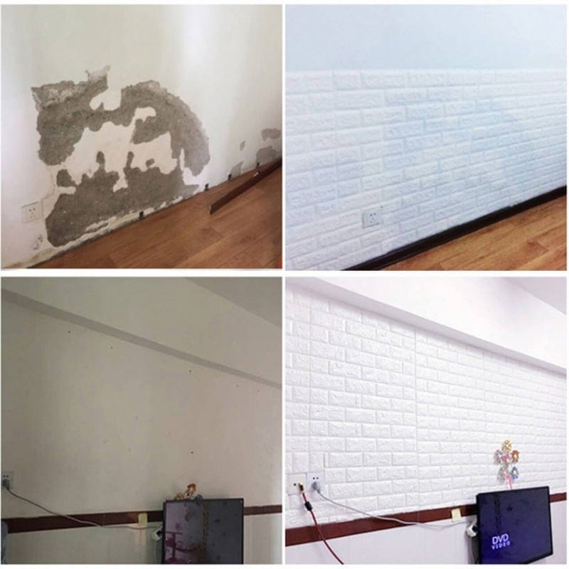 5 Brick Design Wall Stickers 