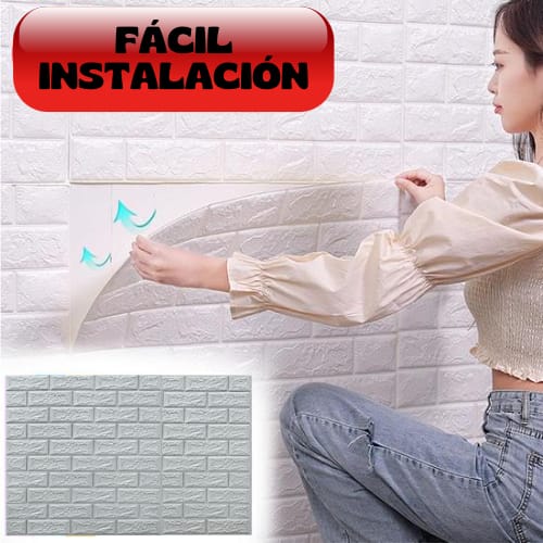 5 Brick Design Wall Stickers 