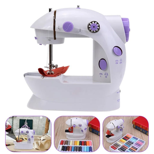 Maquina De Coser Portátil Mini Sewing Machine 4 En 1