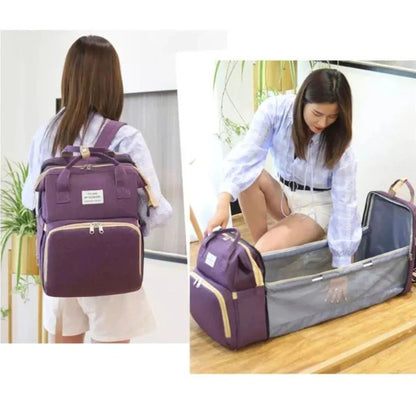 Foldable Diaper Bag With USB Port + Free Shipping 