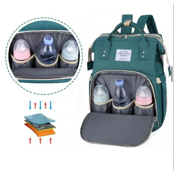 Foldable Diaper Bag With USB Port + Free Shipping 