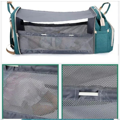 Foldable Diaper Bag With USB Port + Free Shipping 