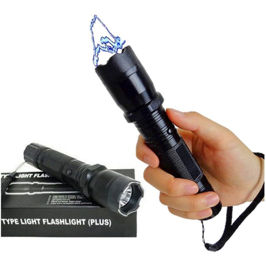 Led Flashlight With Taser Self Defense 1101 + Free Shipping