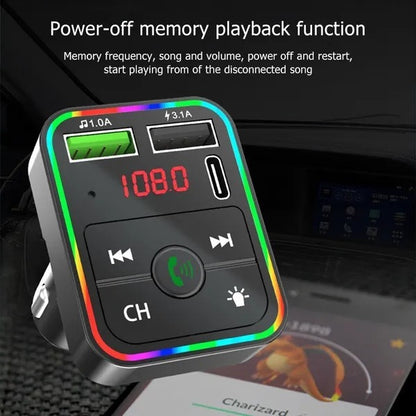 Modulador FM Bluetooth5.0 Para Carro + Envio Gratis