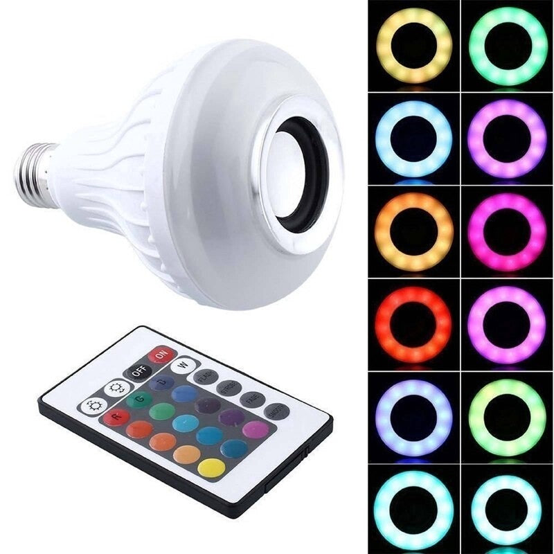 RGB Multicolor Bluetooth Speaker Bulb + Free Shipping 