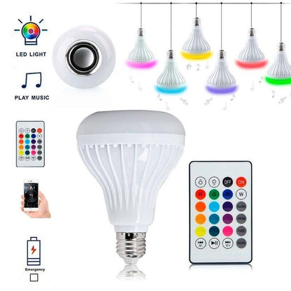 RGB Multicolor Bluetooth Speaker Bulb + Free Shipping 