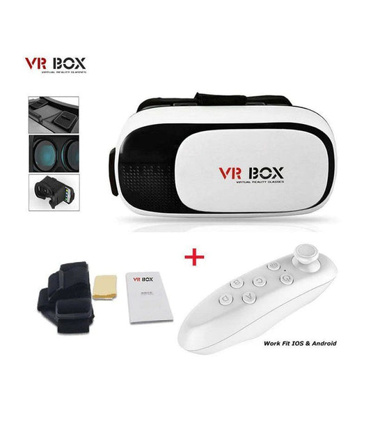 3D VR Box Virtual Reality Glasses + Bluetooth Controller + Free Shipping 