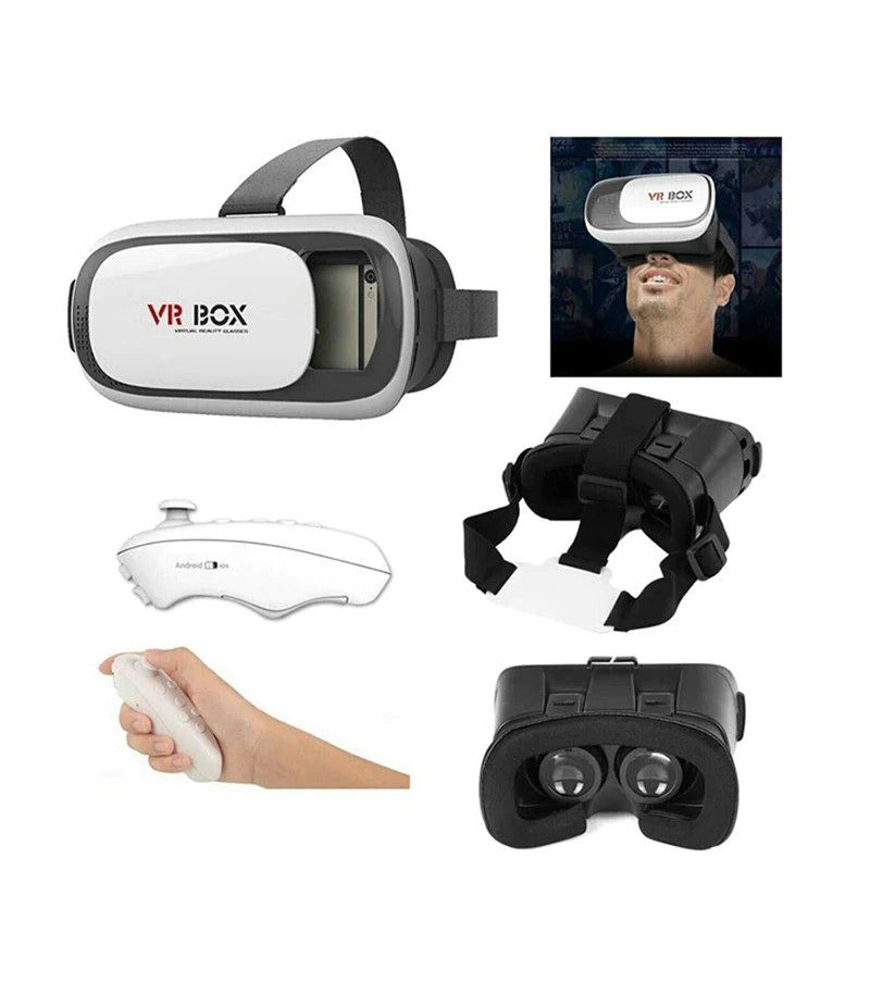 3D VR Box Virtual Reality Glasses + Bluetooth Controller + Free Shipping 