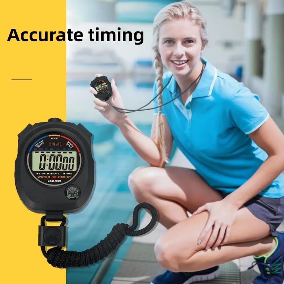 Professional Sports Stopwatch Stop Watch + Free Shipping 