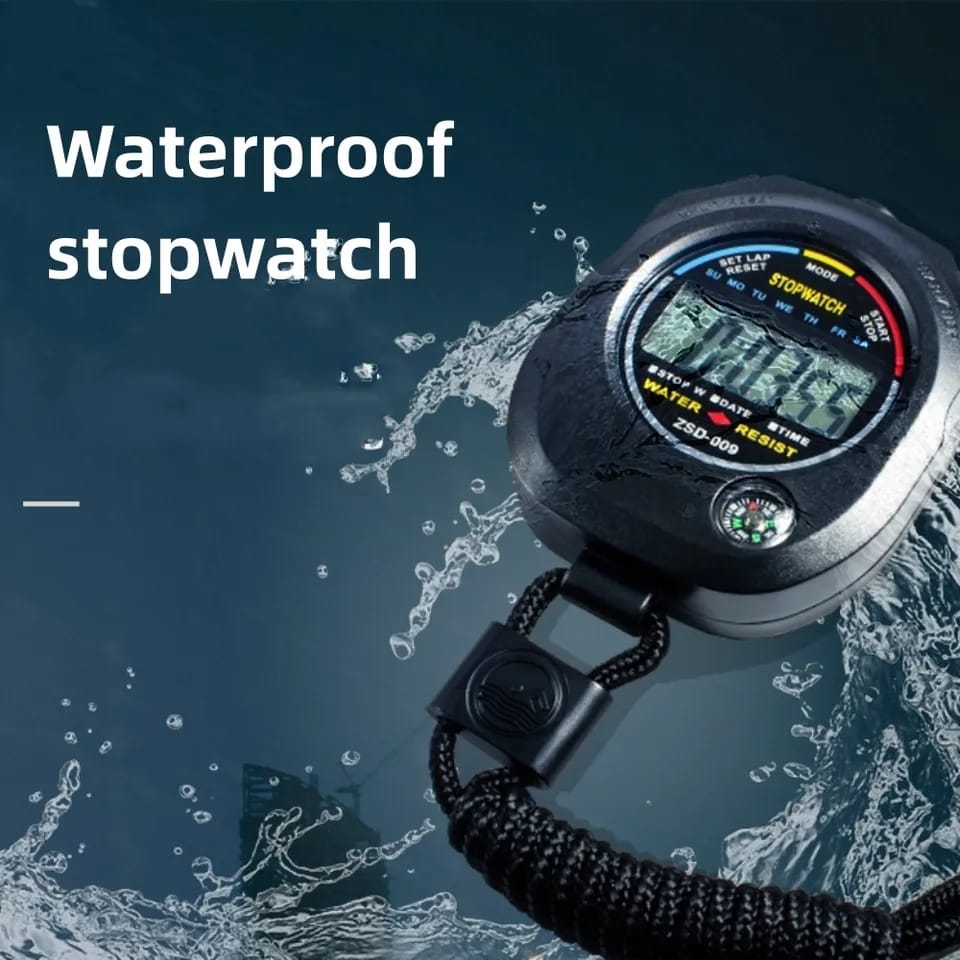 Professional Sports Stopwatch Stop Watch + Free Shipping 