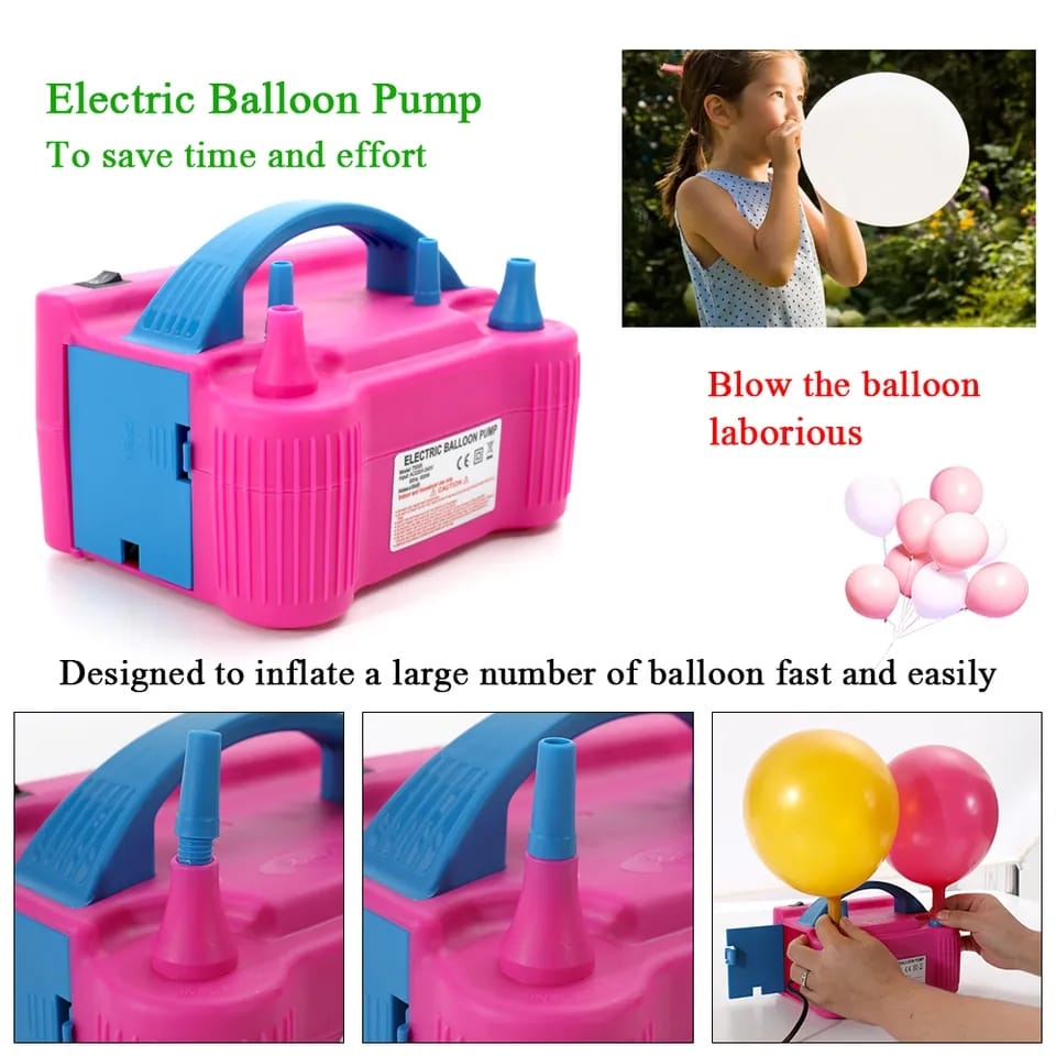 Bomba Inflador De Globos Electrico + Envio Gratis