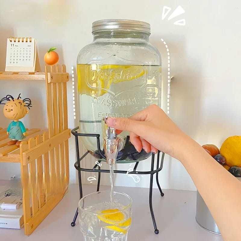 Glass Drink Dispenser + Free Shipping 