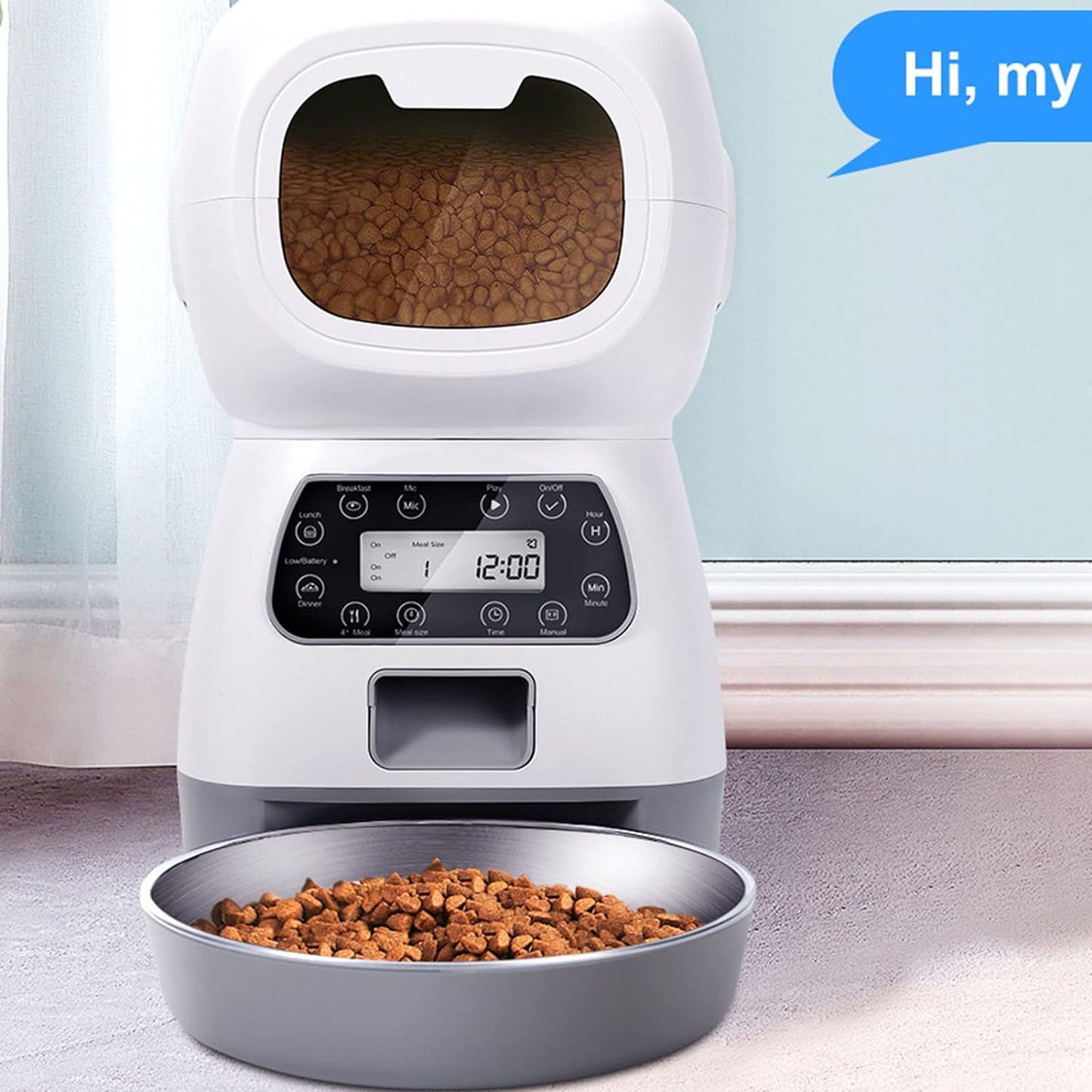 Pet Food Dispenser with Timing + Free Shipping 