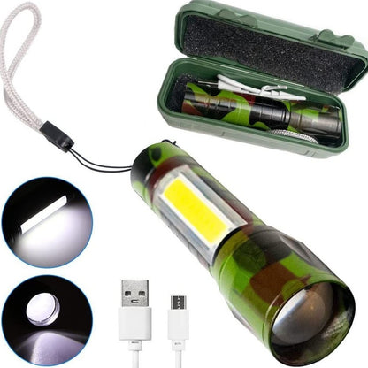 Mini Tactical Flashlight With Zoom + Free Shipping