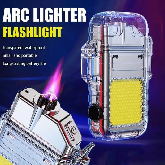 Electric Lighter with Flashlight + Free Shipping