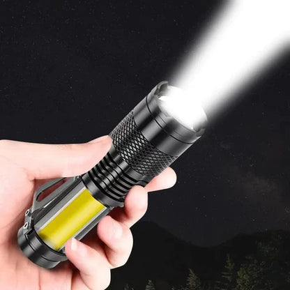 Mini USB Rechargeable Tactical Flashlight Aluminum Zoom Led + Free Shipping