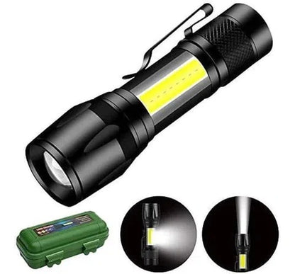 Mini USB Rechargeable Tactical Flashlight Aluminum Zoom Led + Free Shipping