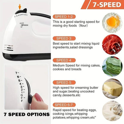 7 Speed ​​Electric Hand Mixer + Free Shipping 